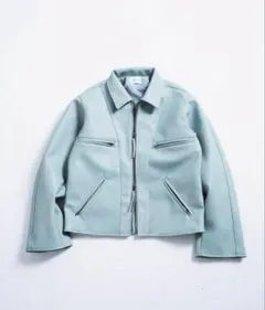 camphor wood レザージャケット　ブルーグレイL camphor wood レザージャケット ブルーグレイL 2025年最新