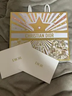 CHRISTIAN DIOR ショップ袋とカードセット