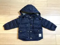 ネイビー フード付き キルティングジャケット