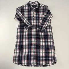 ジムフレックス チェック長袖シャツワンピース