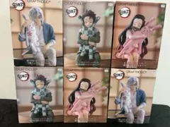 鬼滅の刃ぬーどるストッパーフィギュア 宇髄天元2体　竈門禰豆子2体 炭治郎2体