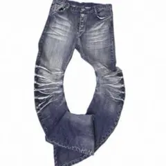Ezwik Y2K Paint Washed Baggy Denim opium