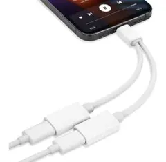 iPhone イヤホン 変換アダプタ 急速充電同時音通話可能 ケーブル　匿名配送