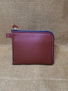 ハンドメイドL字ファスナー付き革財布