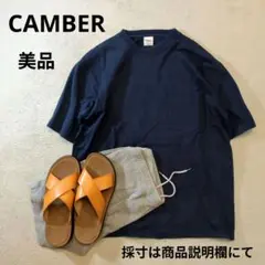 CAMBER キャンバー USA製 肉厚 無地 Tシャツ 紺 ネイビー 美品