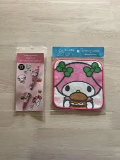 マイメロディ　クロミ×モスバーガー　マイメロ　ボールペン　ミニタオル　セット