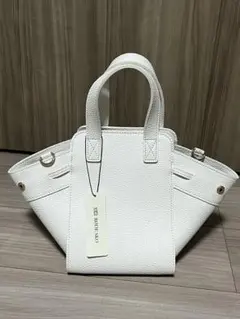 RODE SKO ロデスコ　MARIKA 横長コロンバッグ　ホワイト　2way