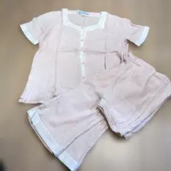 KID BLUE　パジャマ 上下セット ピンク コットンのサムネイル