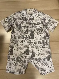 O.C CREW オーシークルー セットアップ 半袖シャツ 短パン 総柄 M