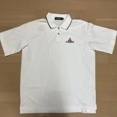 【美品】ルコックゴルフ 吸汗速乾 半袖ポロシャツ ホワイト メンズLL