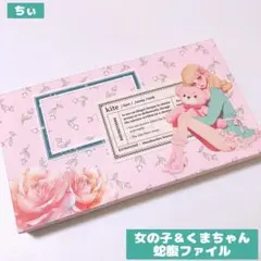 おすそ分け蛇腹ファイル 2点セット 女の子 コラージュ素材 紙もの