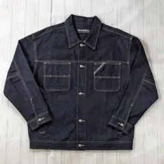 ペレペレ90sデニムトラッカージャケット/インディゴネイビー/Lビッグシルエット