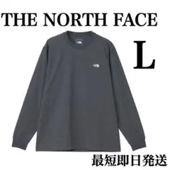 THE NORTH FACE ノースフェイス ロングTシャツ チャコール Ｌ