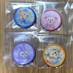 ダッフィーフレンズ カラフルハピネス ワッペン 4種