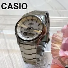 CASIO ウェーブセプター 電波ソーラー WVA-M630　チタンベルト　美品