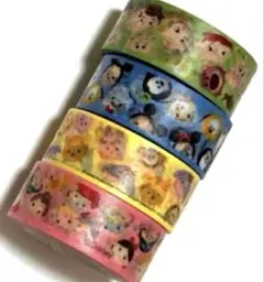 ツムツム/マスキングテープ/4種類セット/ディズニー/キャラクター/マステ