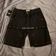 Jaded London ブラックフリルショートパンツ Jaded London ブラックフリルショートパンツ