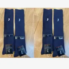 新品❤︎紺色　POLO スクールソックス ハイソックス　22〜24cm 4足組