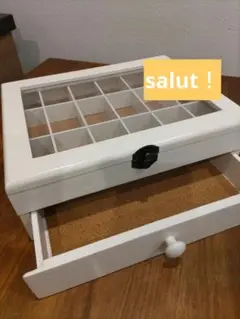 【送料込】salut! 2段ジュエリーケース　小物入れ