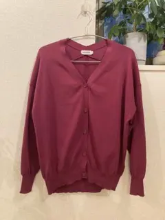 LEPSIM Vネックカーディガン　パープル