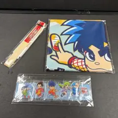 がんばれゴエモン大集合！ コナミスタイル特典 扇子 風呂敷 アクリル