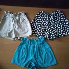 GU ジーユー 女の子 半ズボン 3点セット