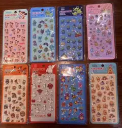 ディズニー　PUKUPUKU SEAL 8シートセット　ぷくぷくシール