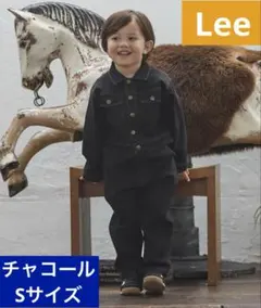 新品　【Lee】デニムオールインワン petit main チャコールS つなぎ