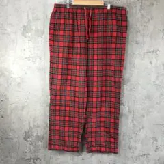 yz169古着　チェックパンツ　パジャマパンツ　赤　緑　黒　白　黄　青