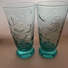 ディズニーグラス　2個セット　ミッキー&ミニー