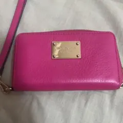 MICHAEL KORS ピンク レザー 財布