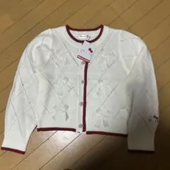 サンリオ　ハローキティ　SANRIO 赤　白　カーディガン　M