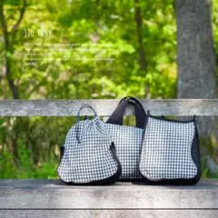 入園入学グッズ 3点セット（リバーシブル機能付）／生成り　11号帆布