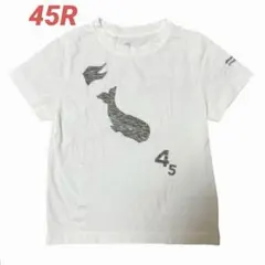 ❤️美品！45R クジラプリント　ホワイト 白　Tシャツ　カットソー　最終値下げ！のサムネイル