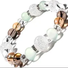 パワーストーン ブレスレット 天然石 水晶 金運 開運 お守り 12mm