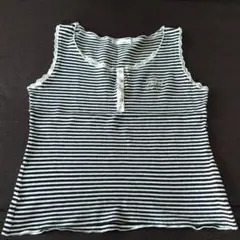 ボーダータンクトップ、L