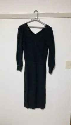 【美品】Lily Brown ブラックニットワンピース サイズF