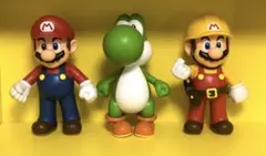 スーパーマリオ ビッグアクションフィギュア マリオ ヨッシー ビルダーマリオ