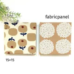 北欧 木製ファブリックパネルNo.120＊綿毛の花とサークルフラワー＊