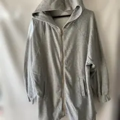 GU グレー フード付きパーカー