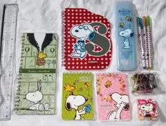 PEANUTS スヌーピー 文房具セット リングノート ペンケース クリップ