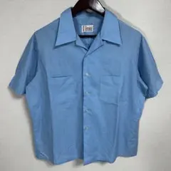 WACKO MARIA 50s shirt オープンカラーシャツ ブルー - メルカリ