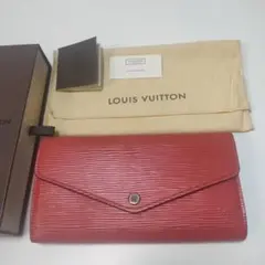 美品LOUISVUITTONルイヴィトンポルトフォイユサラエピ長財布赤のサムネイル