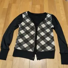 秋冬　アーガイルカーディガン