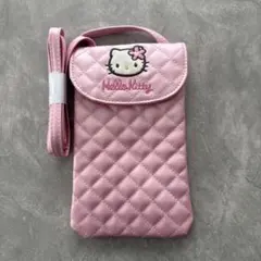 最終値下げ‼️ハローキティ キルティングポーチ　ショルダーバッグ