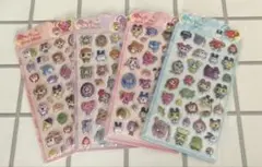 4枚セット　たまこっちぷくぷくシール　デコシール　3D