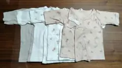 新生児短肌着 50cm スナップタイプ(長袖)4枚