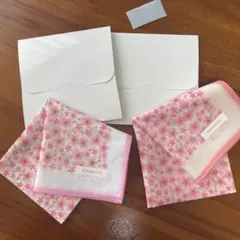 NINA RICCIニナリッチ　綿スカーフ　桜　2枚セット