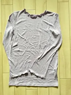 薄紫 長袖 トップス Fサイズ