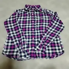 UNIQLO チェック柄 長袖シャツ 140